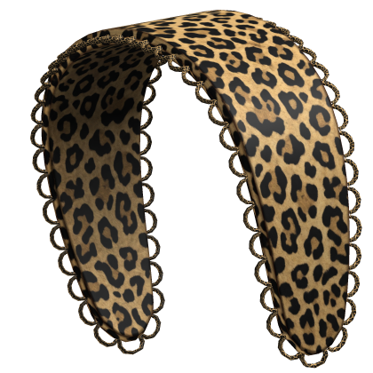 leopard cheetah print cute headband Roblox item