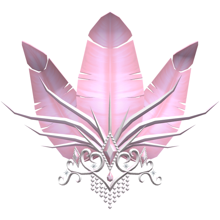 Majestic Pink Showgirl Feather Crown Headdress