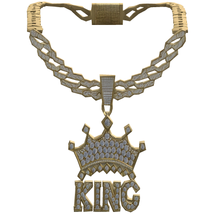 Gold Iced Out KING Chain 3.0 Roblox item