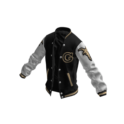 College Jacket | Black White Beige