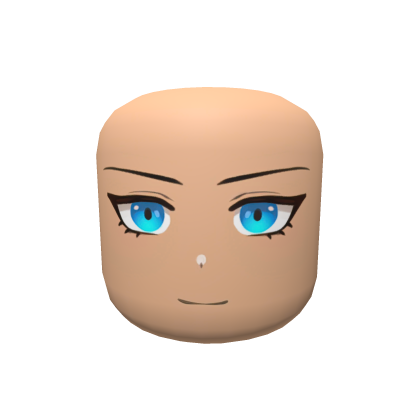 Mason Anime Face Blue Eyes - Shy Smile Roblox item