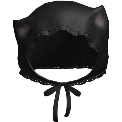 black  ghost cat lace scarf thumbnail