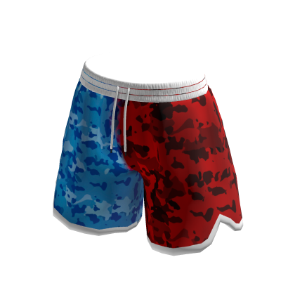 blue red camo basketball shorts thumbnail