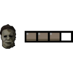 (CODE: CKNIFE) Halloween Michael Mask 8-Bit Hp Bar