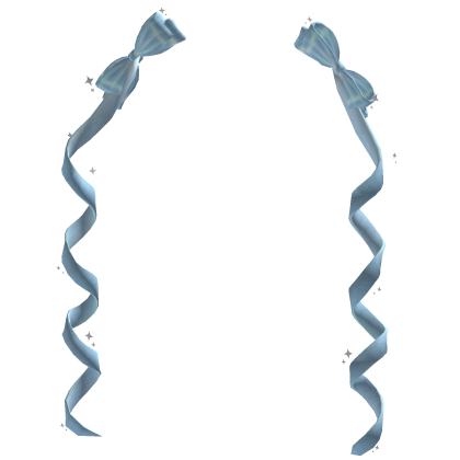 Blue Coquette Ribbon Curls Roblox item
