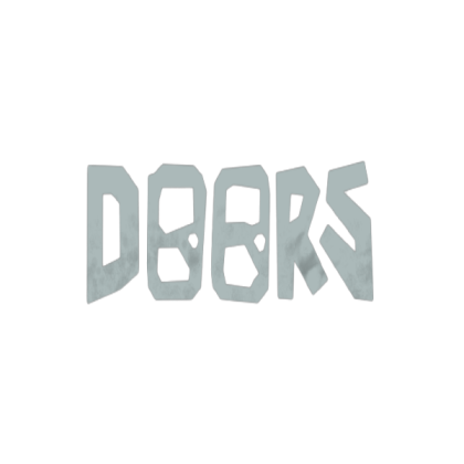 “DOORS” Doors Floor 2 Text Roblox decal