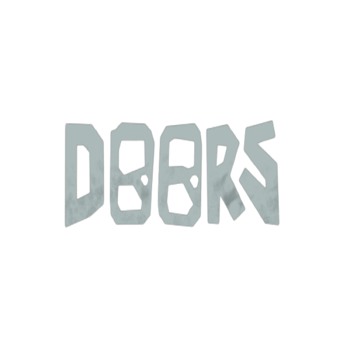 “DOORS” Doors Floor 2 Text Roblox decal