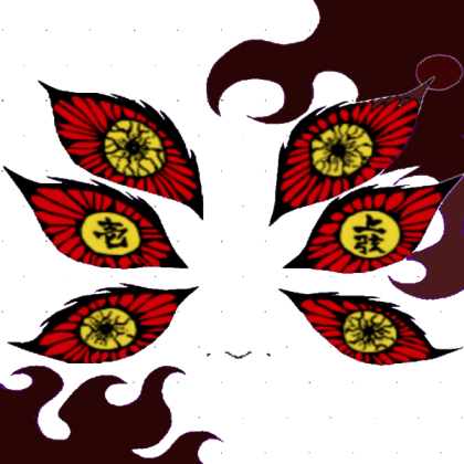 Kokushibou face Transparent Roblox decal