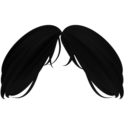 ♡ cute messy front bangs in black thumbnail