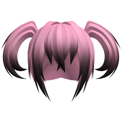 ʚ pink faded messy vampire demon moe pigtails ɞ Roblox item