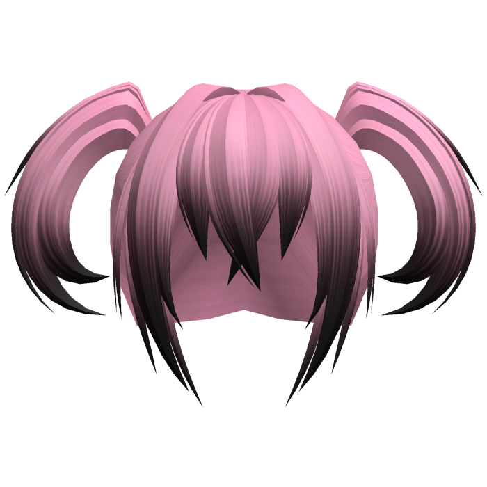 ʚ pink faded messy vampire demon moe pigtails ɞ