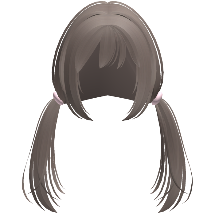 ash manga cutie loose low pigtails