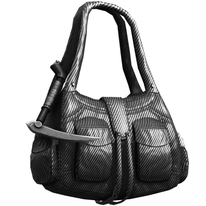Striped 3.0 Y2K Cargo Shoulder Bag w/ Scythe