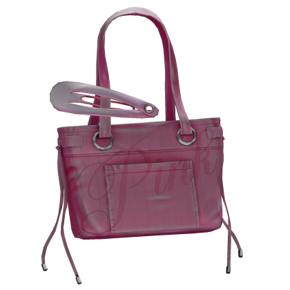 PINK Oversized Clip Tote Bag In Pink Roblox item
