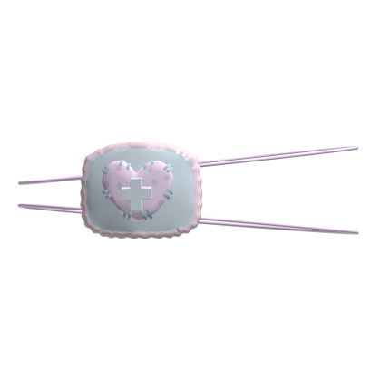 ♡ baby blue nurse heart eyepatch