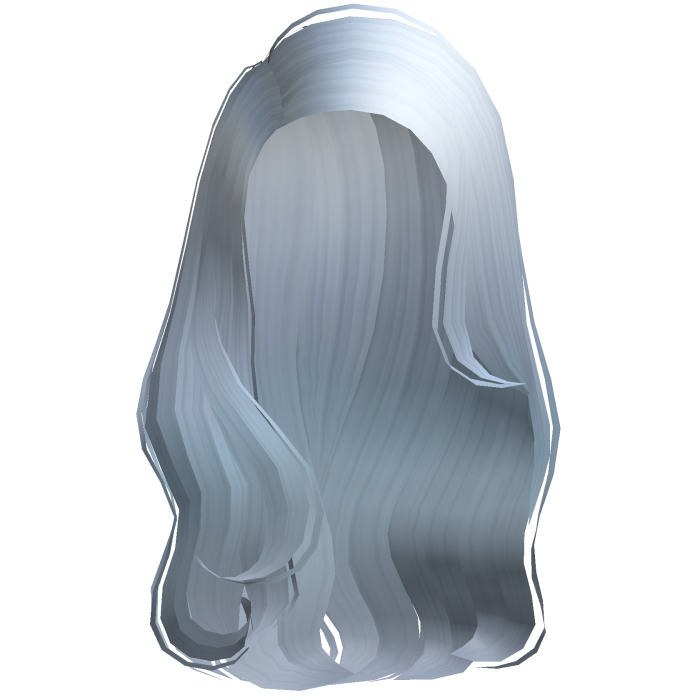 Dolly Side Part Wavy Hair (Sky Blue)