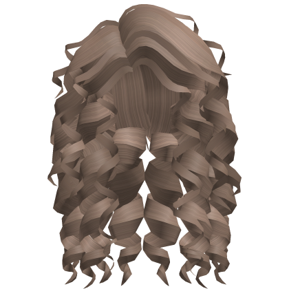 Flowy Curly Hair (Milktea Brown) Roblox item