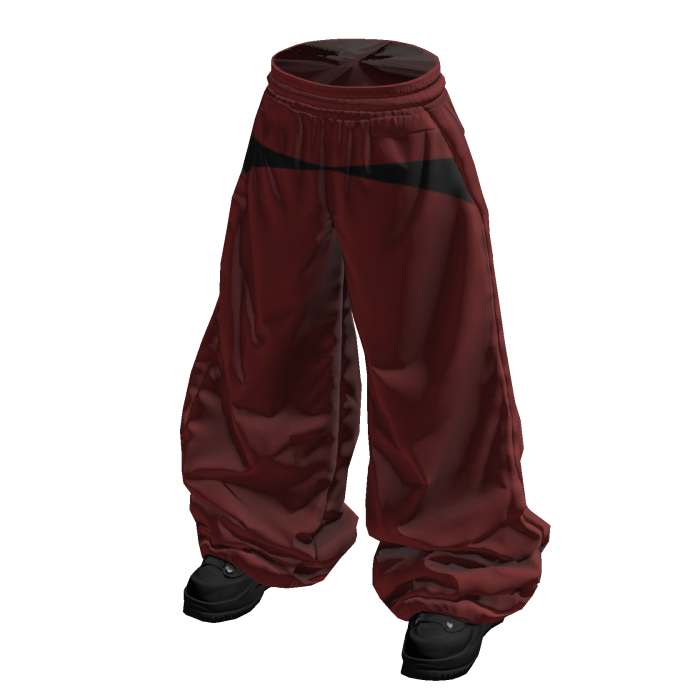 Red Designer Tracksuit Pants