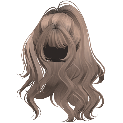 Milktea Long Wavy Half Up Half Down