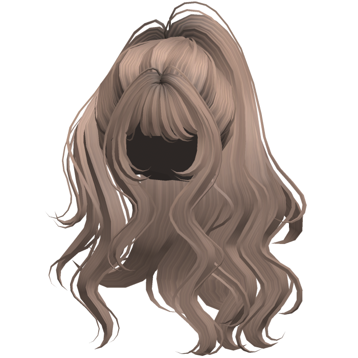 Milktea Long Wavy Half Up Half Down