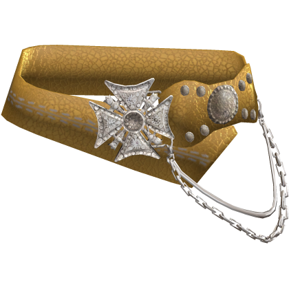 Y2K 2000s Trendy Belt Strass Chains Gold thumbnail