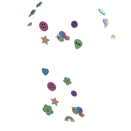 decora harajuku kandi peachy colors body stickers thumbnail