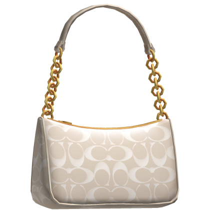White Designer Chain Shoulder Bag Roblox item