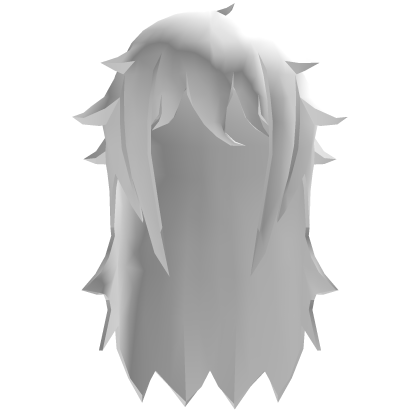 💗Kawaii Low Poly Long Anime Hair White
