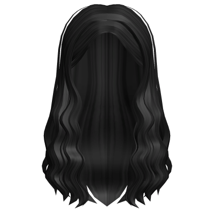 Soft Long Wavy Hair Black Roblox