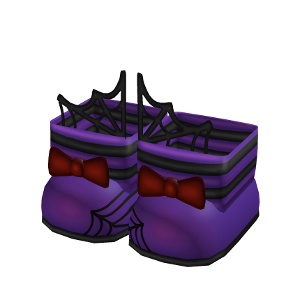 purple halloween spider shoes