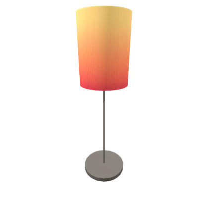 Red-Yellow Ombre Tall Lamp