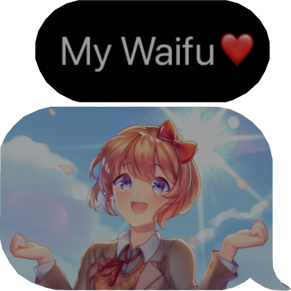DDLC Sayori Waifu Text/Image
