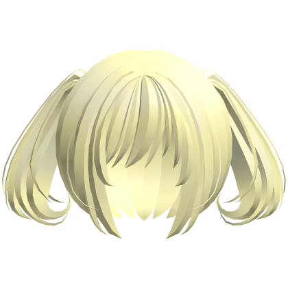 moe swirl kawaii soft ponytails yellow