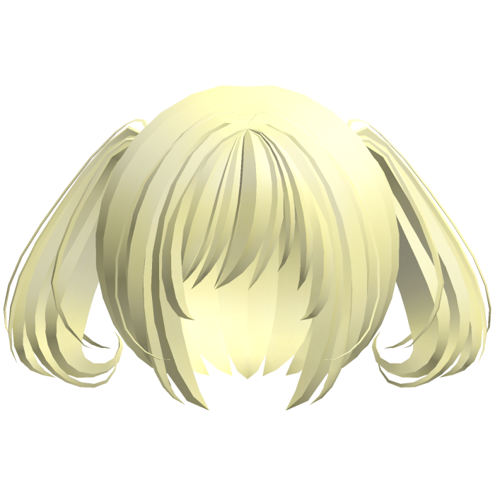 moe swirl kawaii soft ponytails yellow