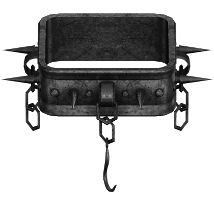 Black Spikey Metal Shoulder - Left