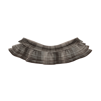 ♡sweet beige brown plaid school girl uniform skirt Roblox item