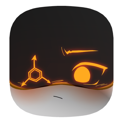 Murder drones - Orange visor solver face  Roblox item