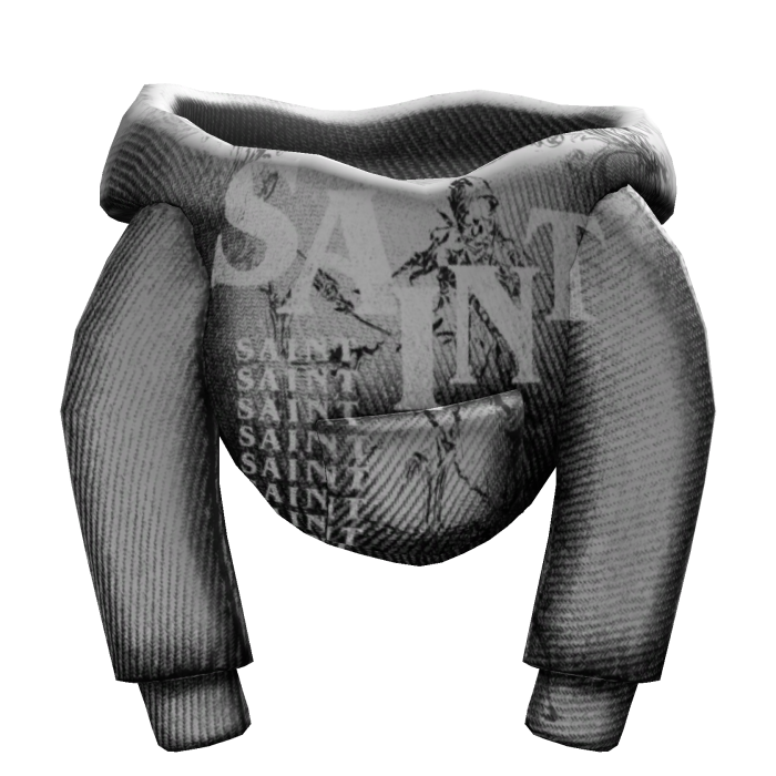 White Designer saint Male hoodie