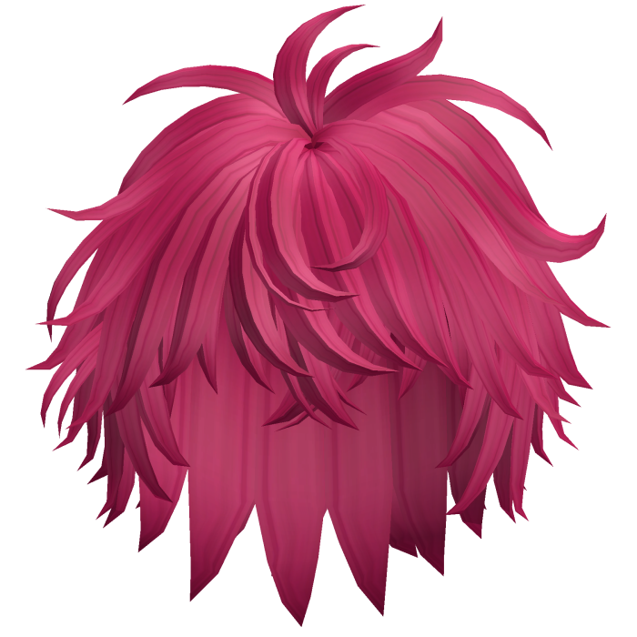 Alt Messy Shaggy Spiky Hair (Hot Pink)