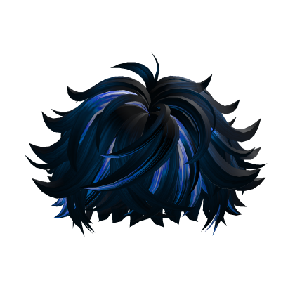 Black Blue Messy Hair thumbnail
