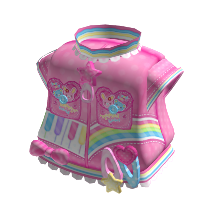 Cute Kawaii Pink Mimi Mezzo Piano Rainbow Jacket