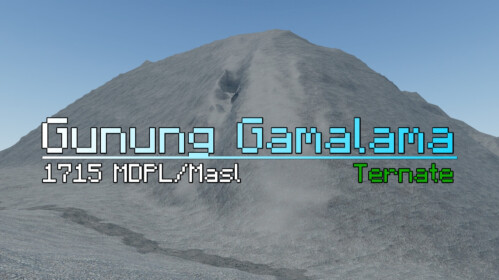 [Lake Ngade] Gamalama Mountain