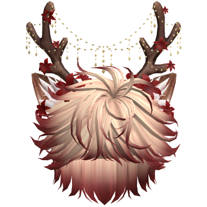 Christmas Messy Hair w/ Antlers