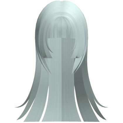 teal cute hime straight cut long hair