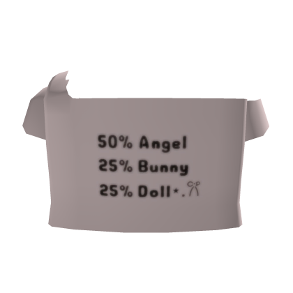 50% angel 25% bunny t-shirt