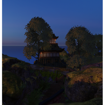 Japanese Sunset Island