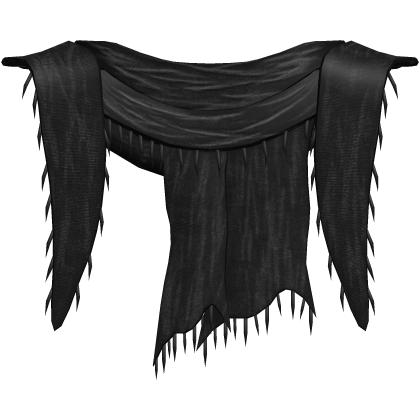1.0 black distressed grunge gothic emo scarf Roblox item