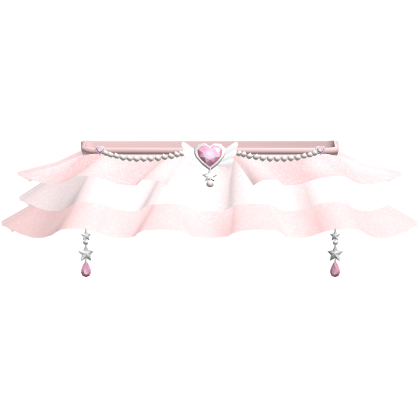 3.0 Pink Magical Ruffled Princess Skirt (Silver) Roblox item