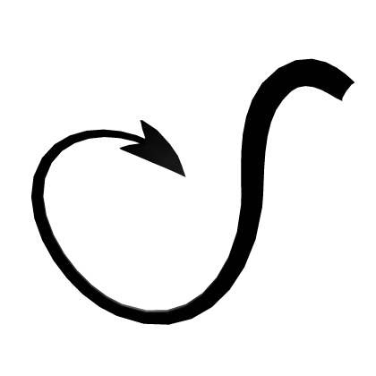Long Black Demon Tail