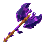Golden Amethyst Titanic Axe
